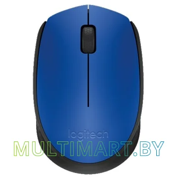 Мышь Logitech M171 Wireless Mouse (синий/черный)